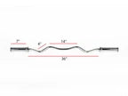 York 2" Olympic Chrome EZ Curl Bar